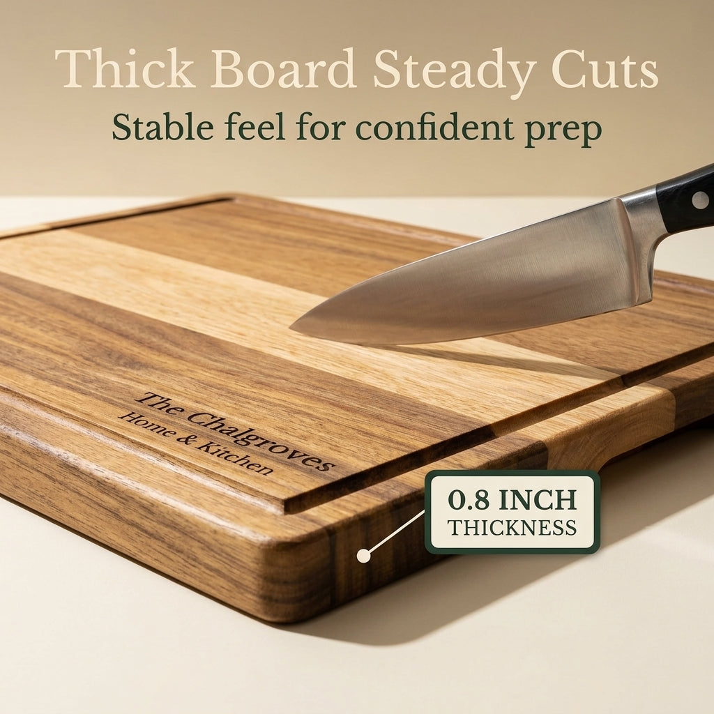 The Chalgroves 3-Piece Acacia Wood Cutting Board Set