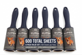 The Chalgroves Extra Sticky Lint Roller 6-Pack — 600 Sheets, Precision Straight-Cut, Ergonomic Handles — Pet Hair Remover for Clothes, Furniture & Car